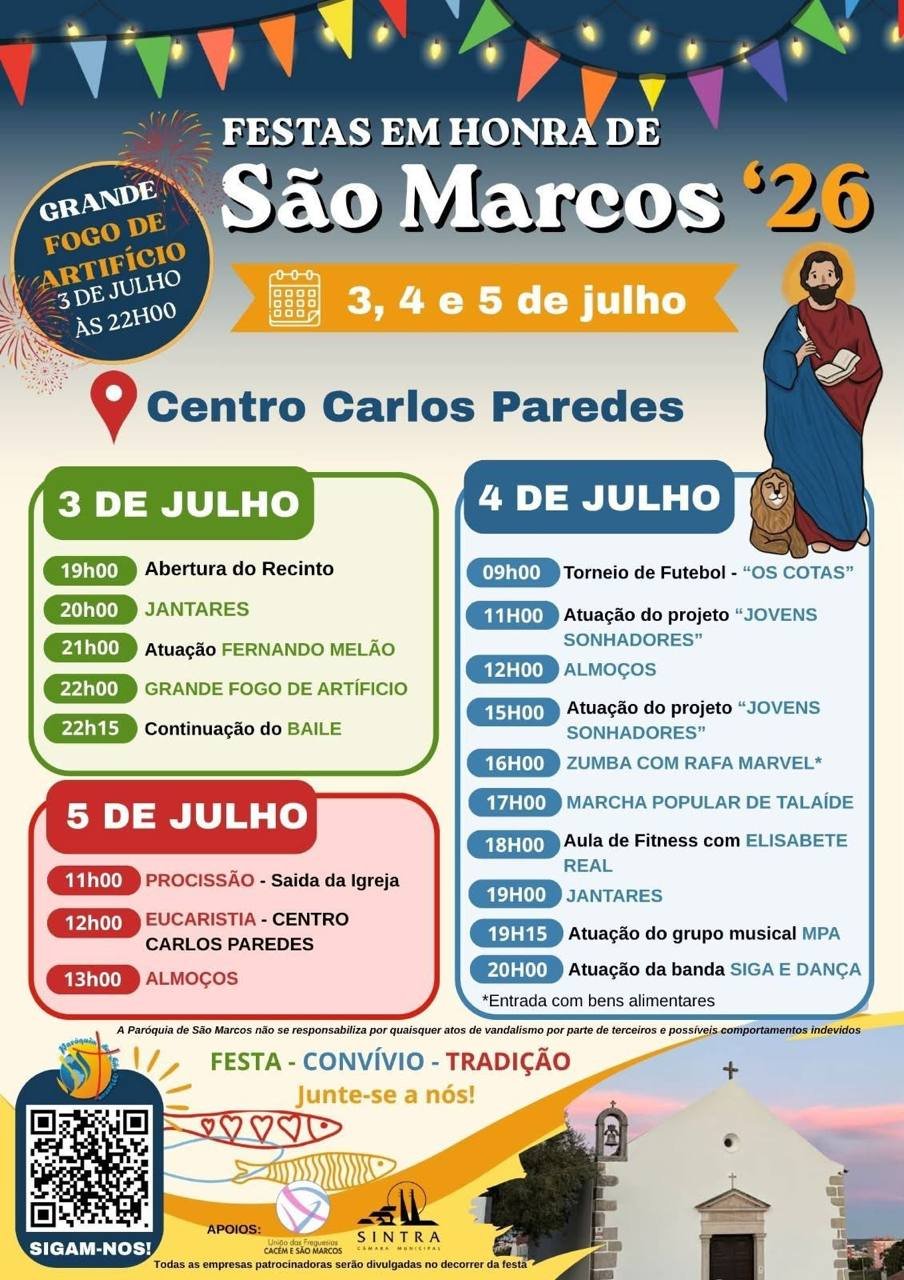 Cartaz Festas em honra de São Marcos 2026 - São Marcos