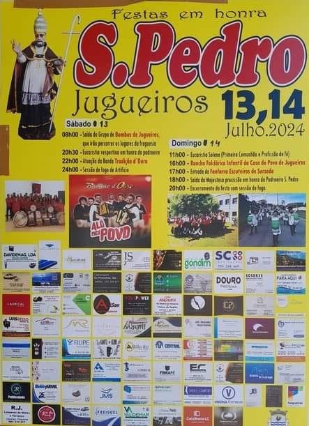 Cartaz Festas em Honra de São Pedro 2024 - Jugueiros