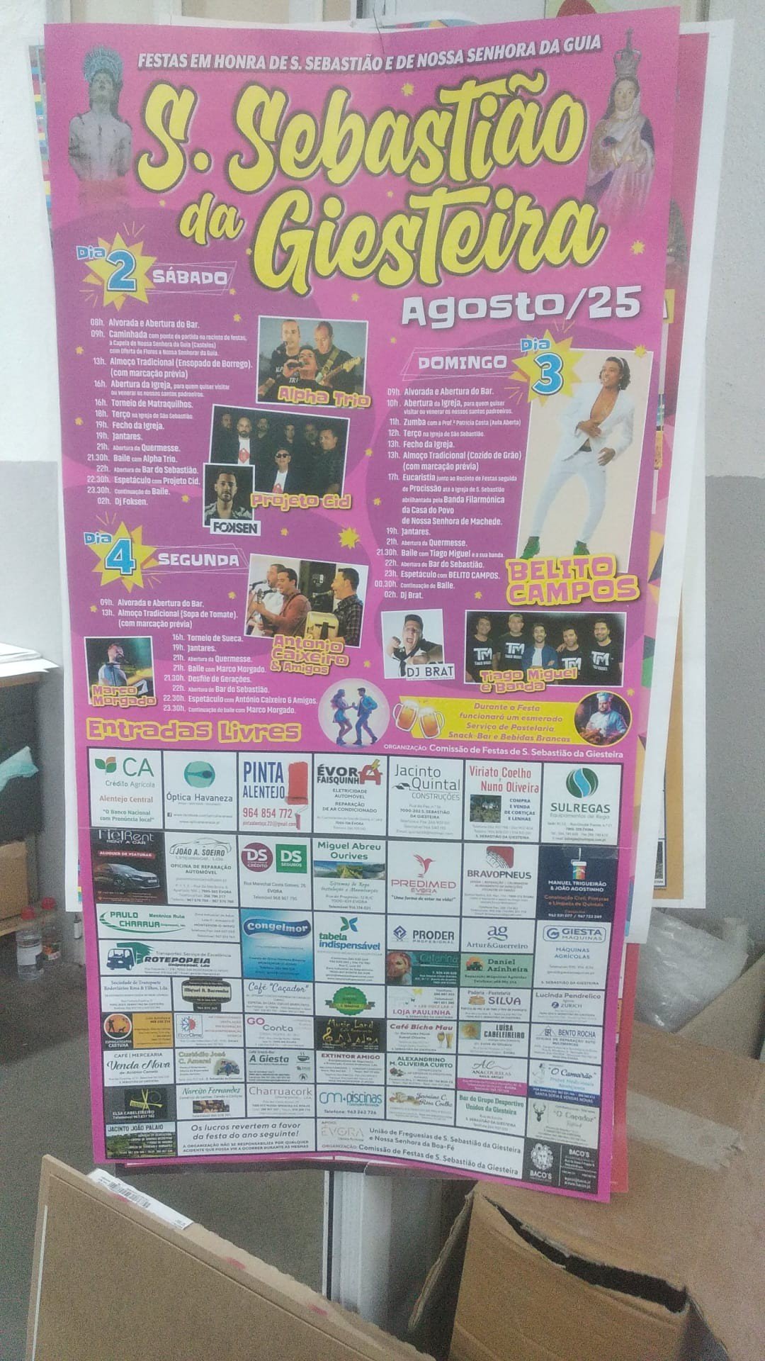 Cartaz Festas em Honra de São Sebastião 2025 - São Sebastião da Giesteira