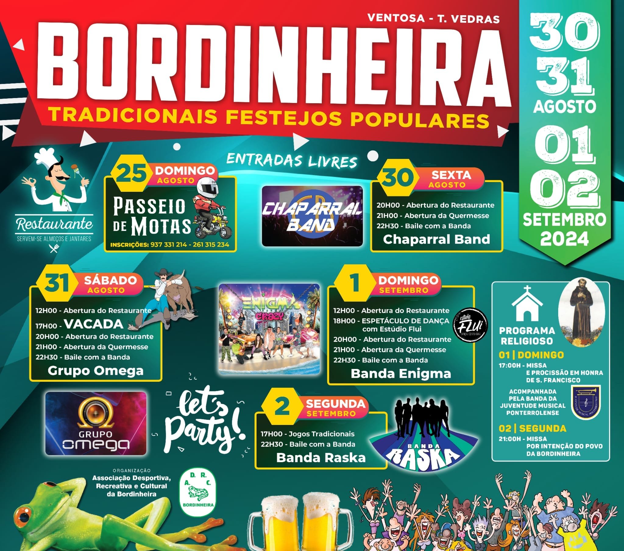 Cartaz Festas Populares 2024 - Bordinheira