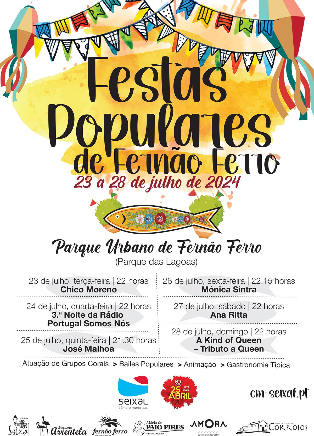 Cartaz Festas Populares 2024 - Fernão Ferro