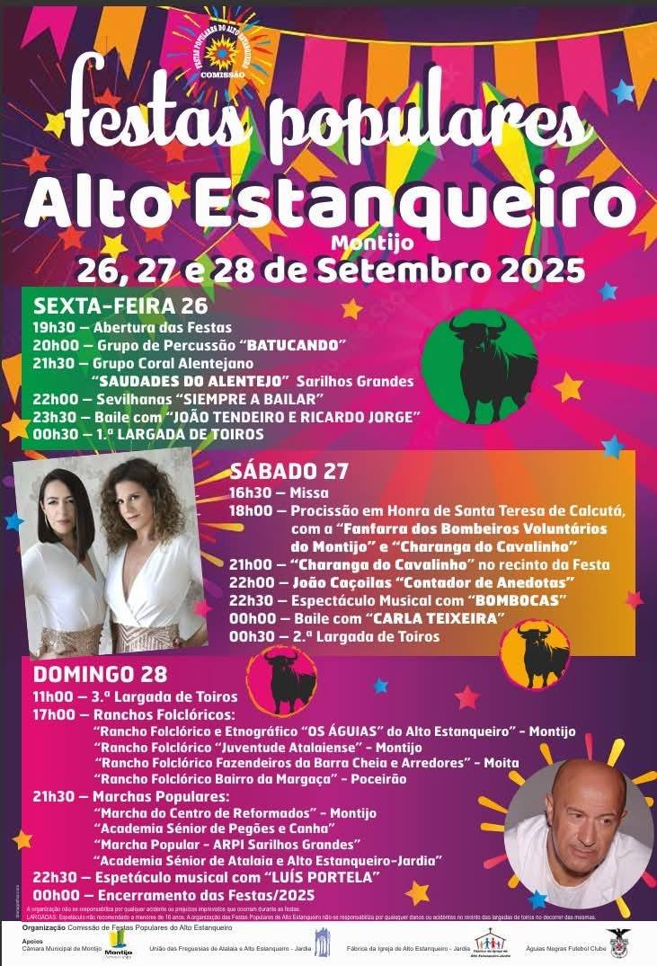 Cartaz Festas Populares 2025 - Alto Estanqueiro