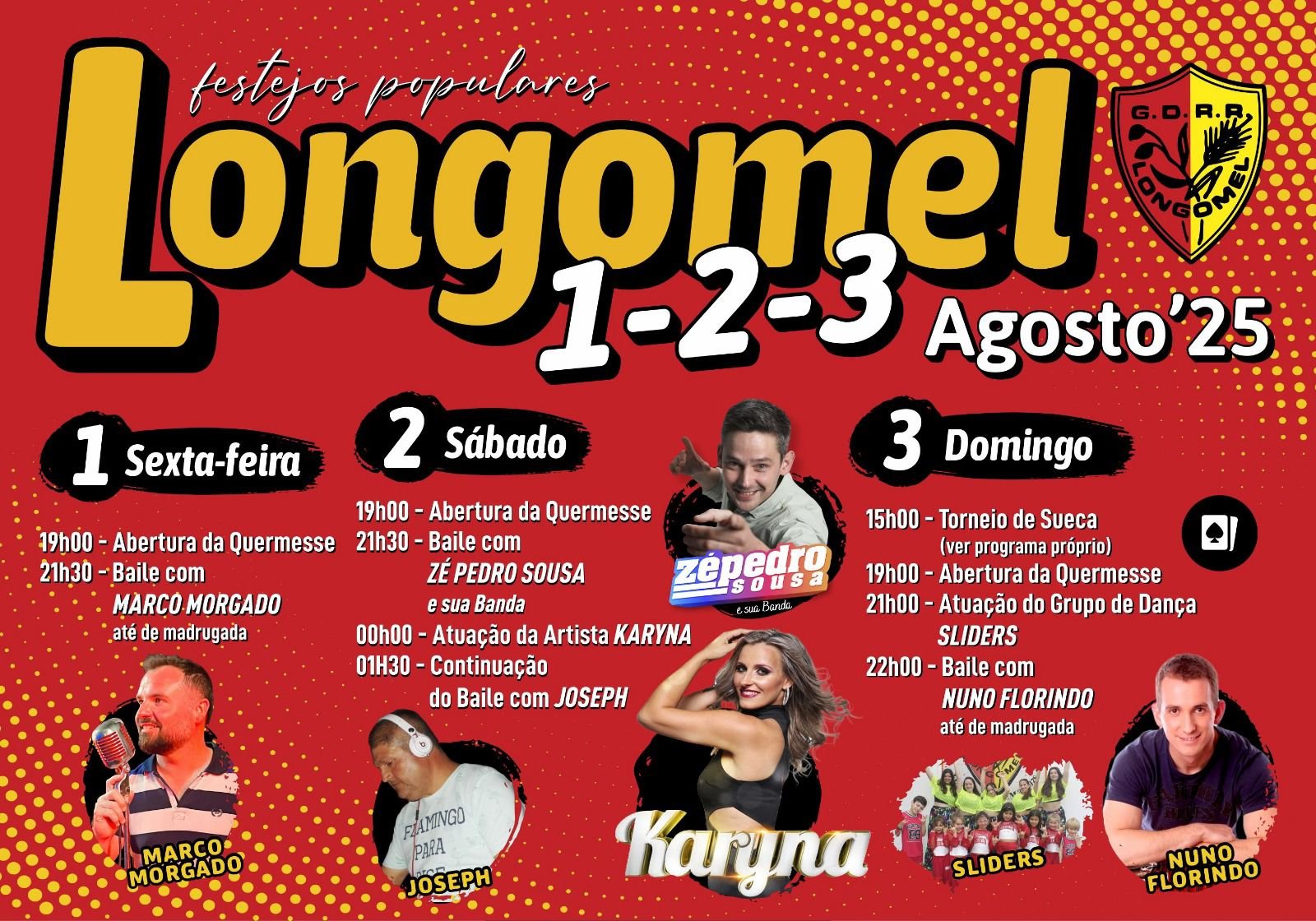 Cartaz Festas Populares 2025 - Longomel