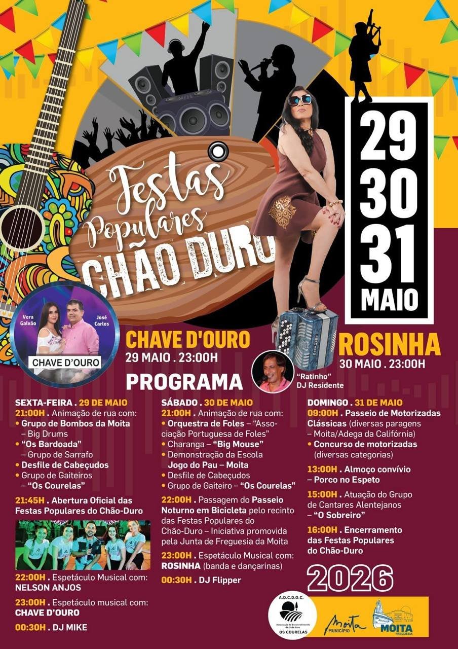 Cartaz Festas Populares 2026 - Chão Duro