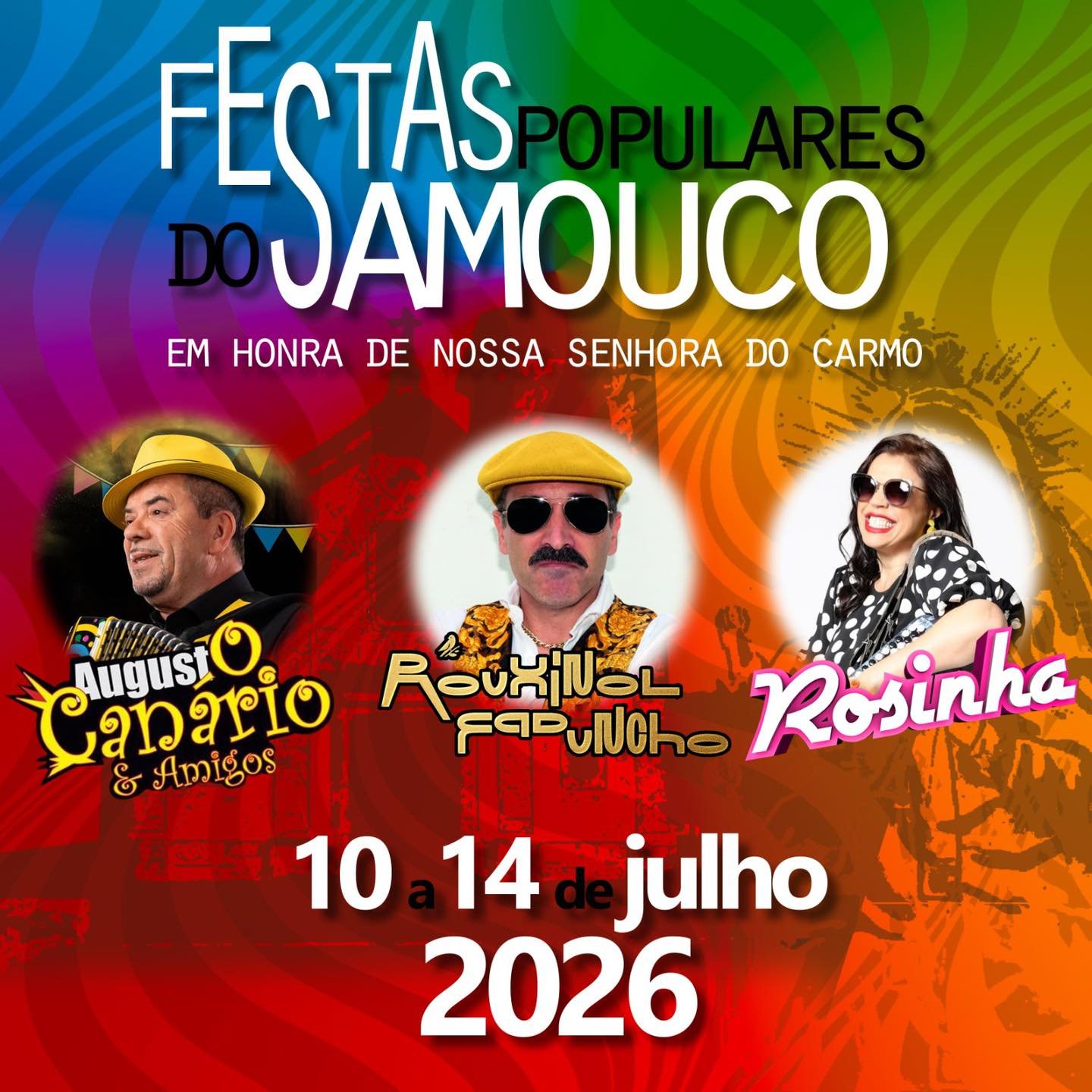 Cartaz Festas Populares de Samouco 2026 - Alcochete