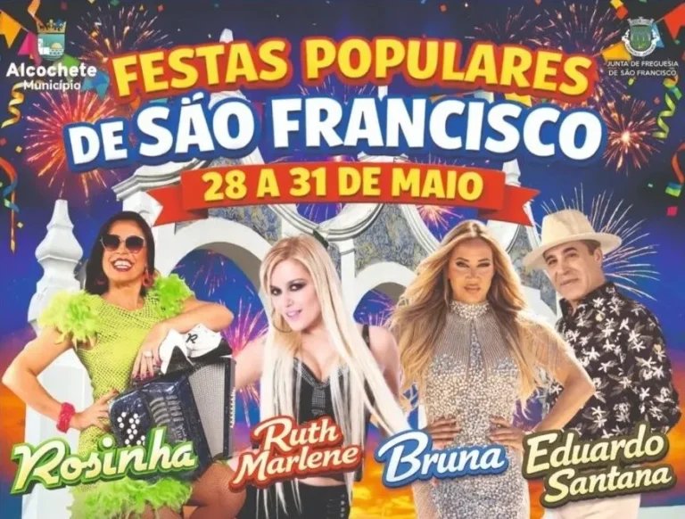 Cartaz Festas Populares de São Francisco 2026 - São Francisco