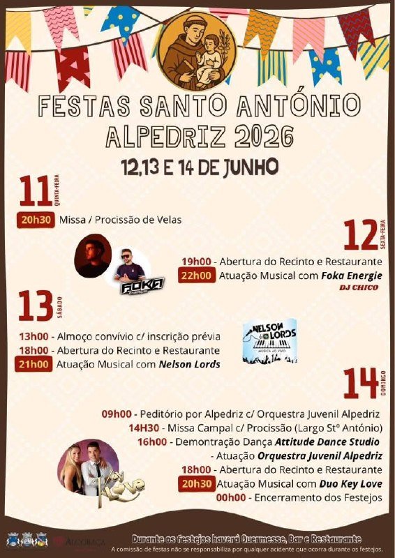 Cartaz Festas Santo António 2026 - Alpedriz