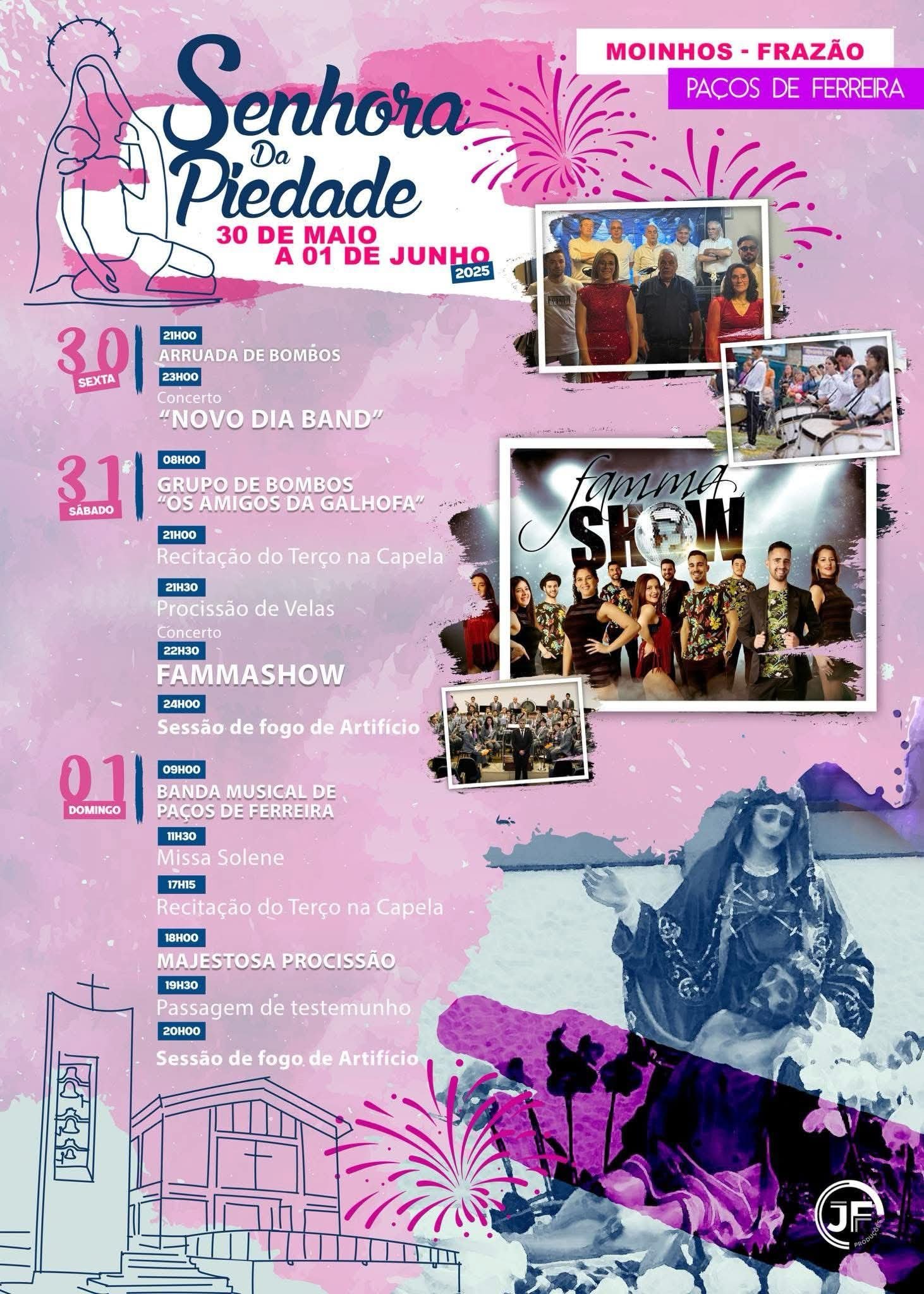 Cartaz Festas Senhora da Piedade 2025 - Paços de Ferreira