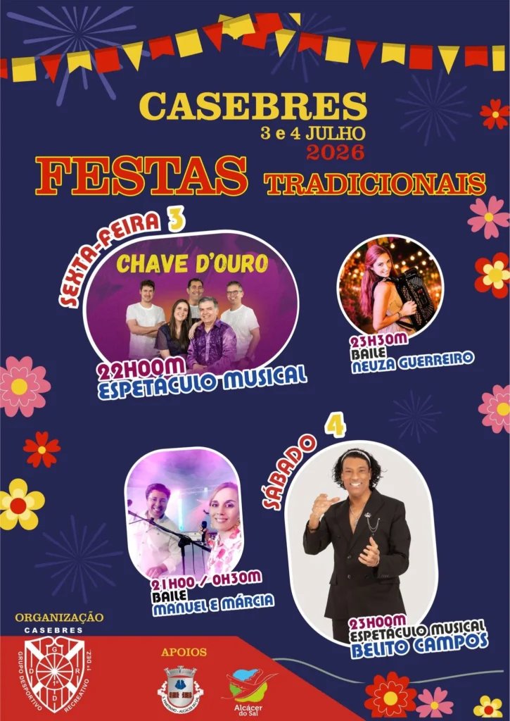 Cartaz Festas Tradicionais 2026 - Casebres