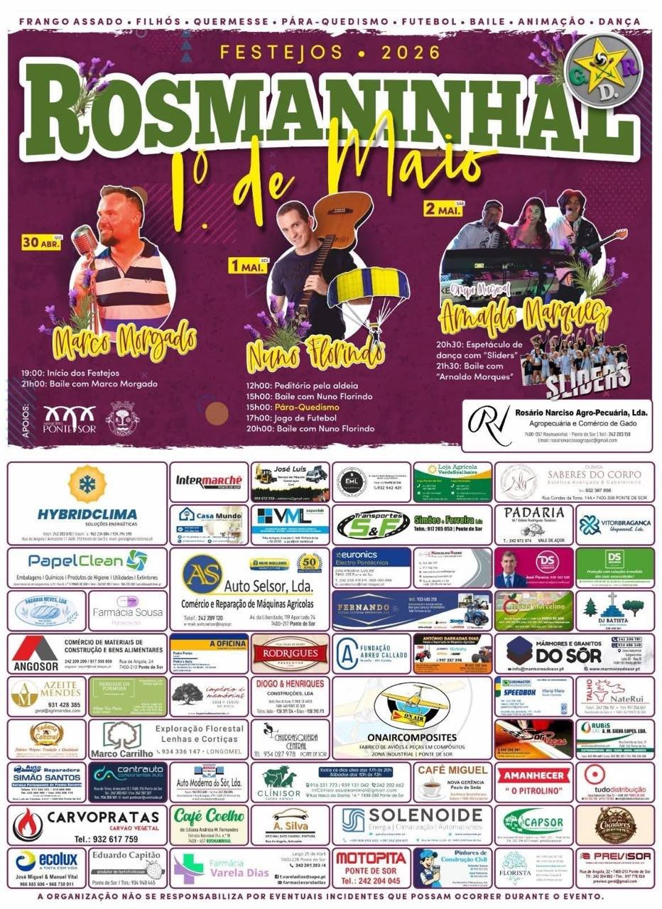 Cartaz Festejos 2026 - Rosmaninhal