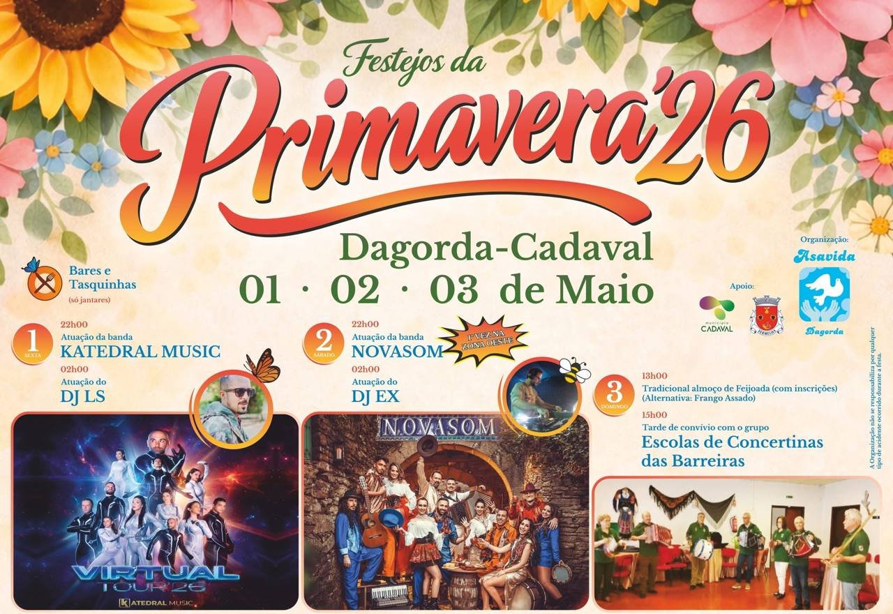 Cartaz Festejos da Primavera 2026 - Dagorda