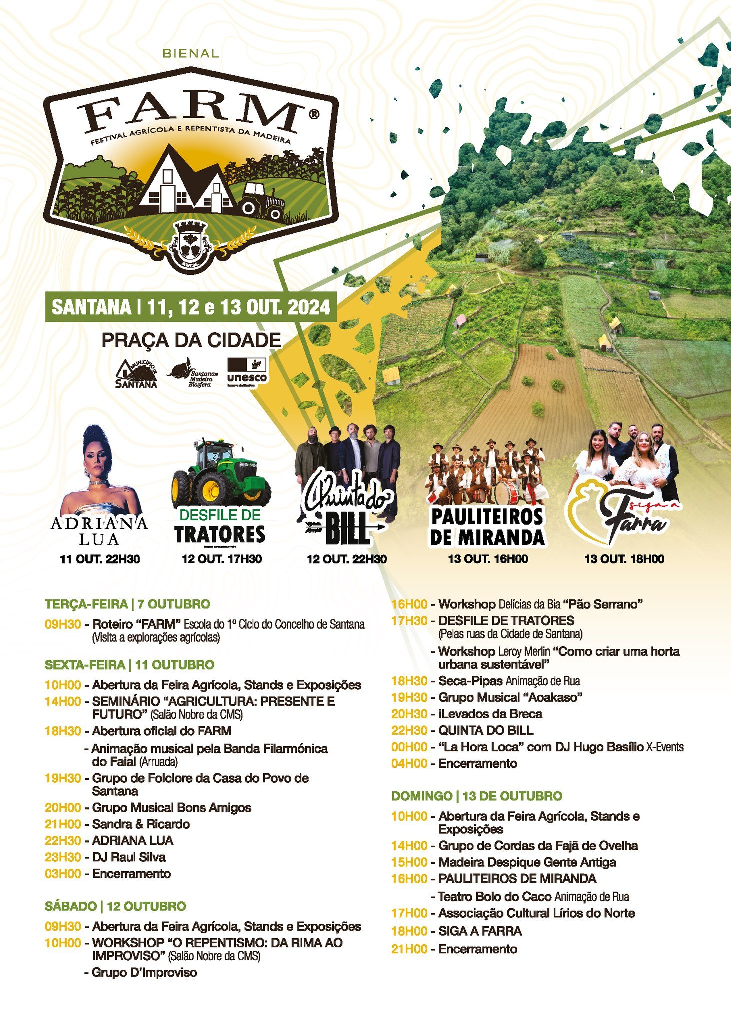 Cartaz Festival Agricola e Repentista da Madeira 2024 - Santana