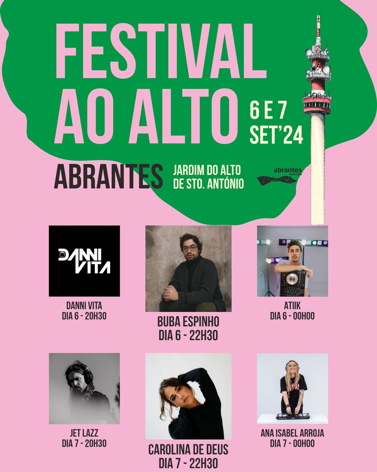 Cartaz Festival ao Alto 2024 - Abrantes