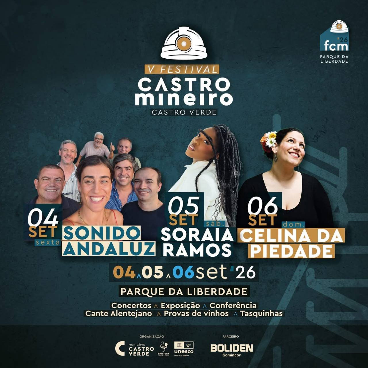 Cartaz Festival Castro Mineiro 2026 - Castro Verde
