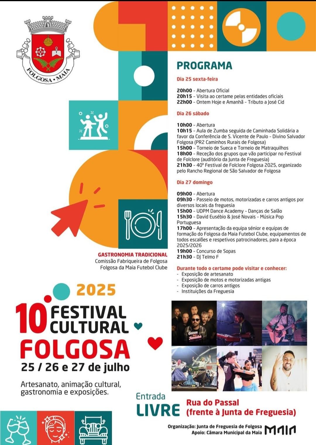 Cartaz Festival Cultural 2025 - Folgosa