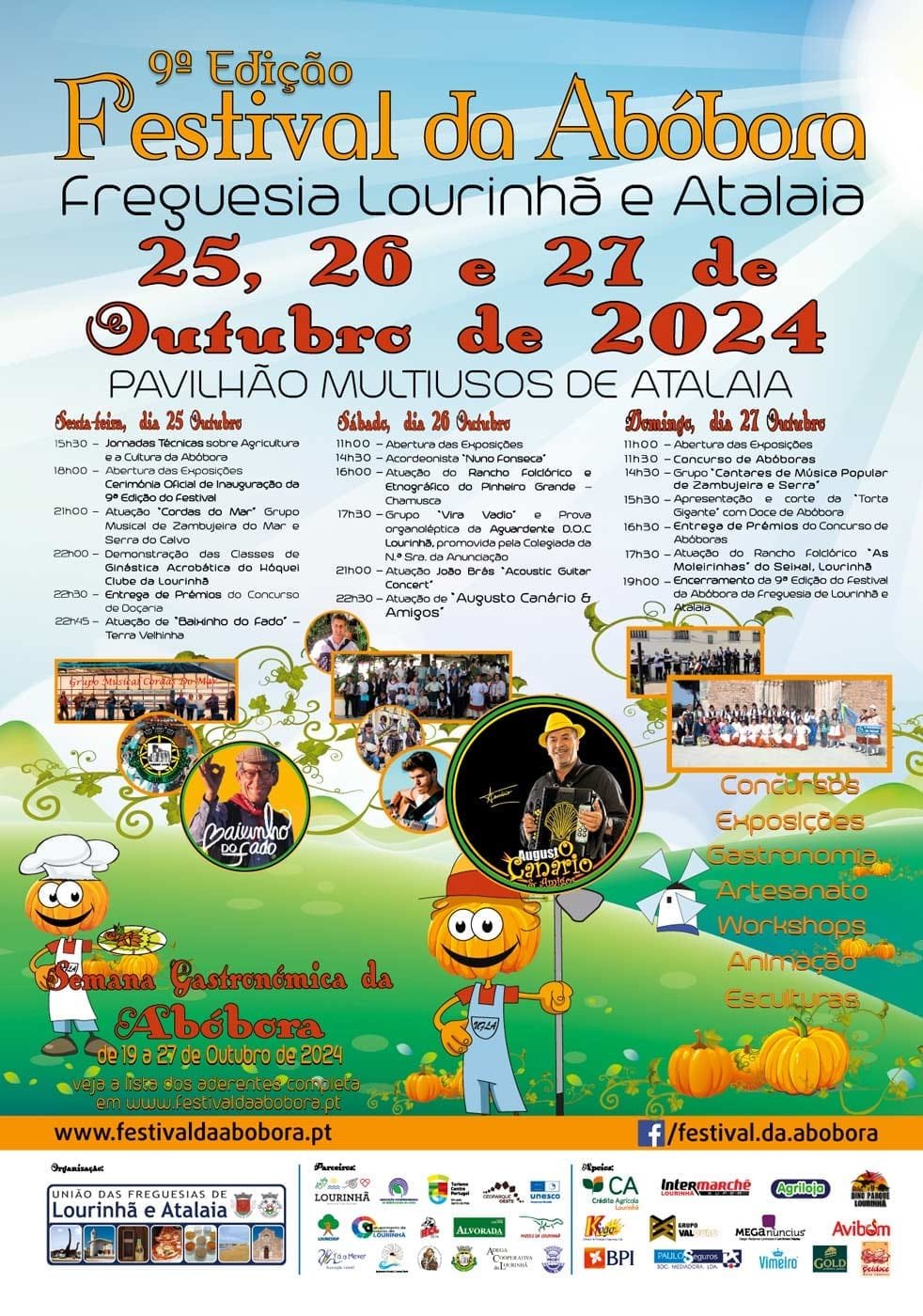 Cartaz Festival da Abóbora 2024 - Lourinhã