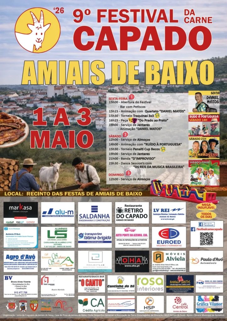 Cartaz Festival da Carne 2026 - Amiais de Baixo