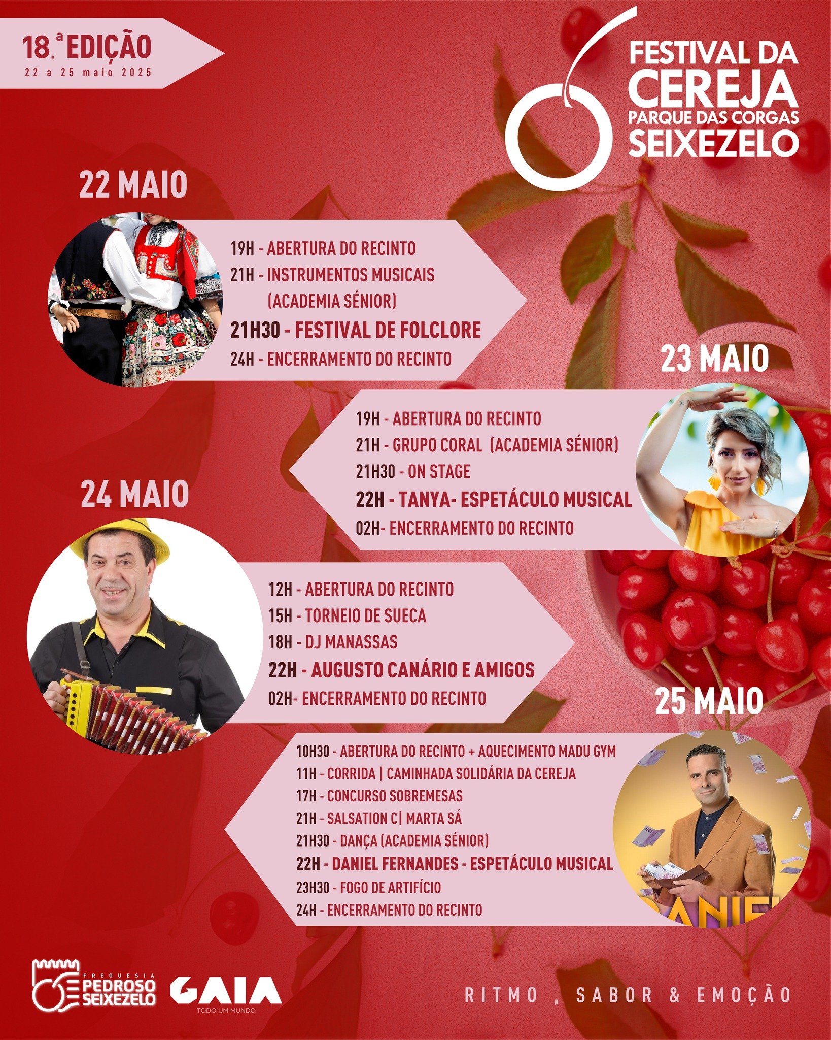 Cartaz Festival da Cereja 2025 - Seixezelo