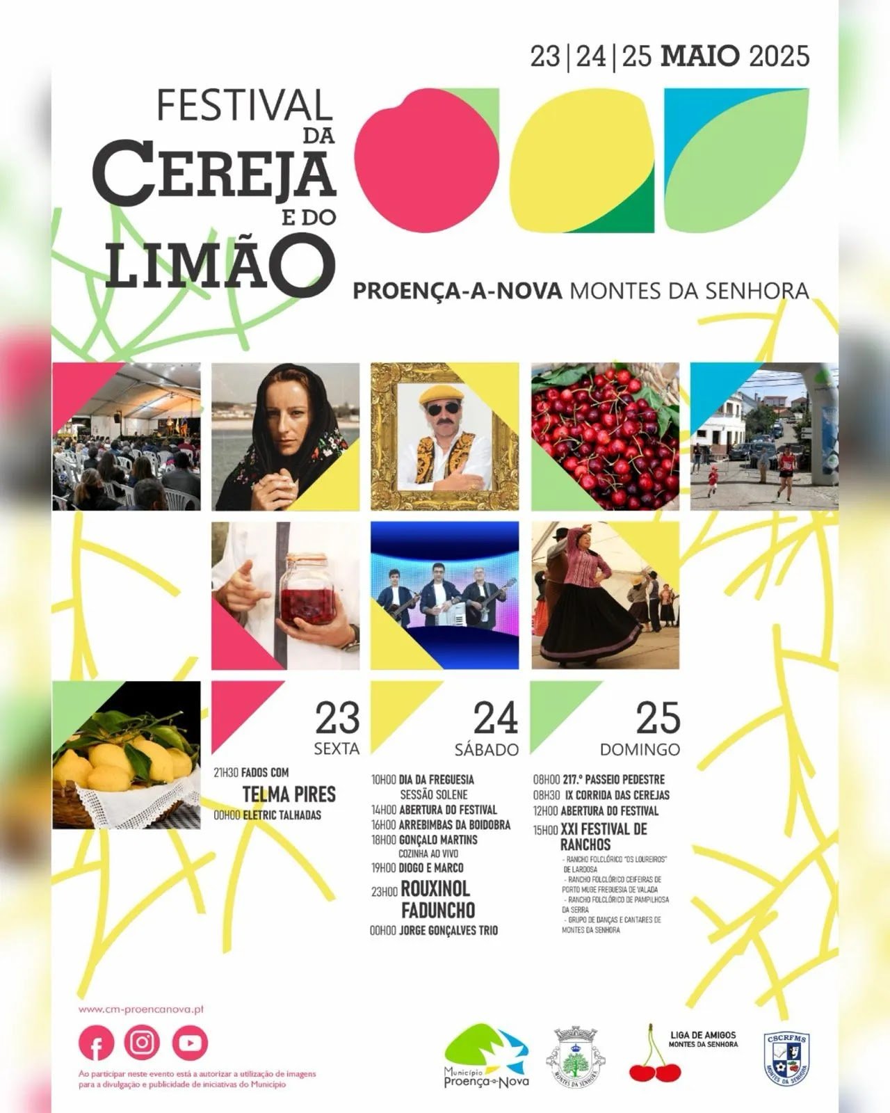 Cartaz Festival da Cereja e do Limão 2025 - Proença a Nova 