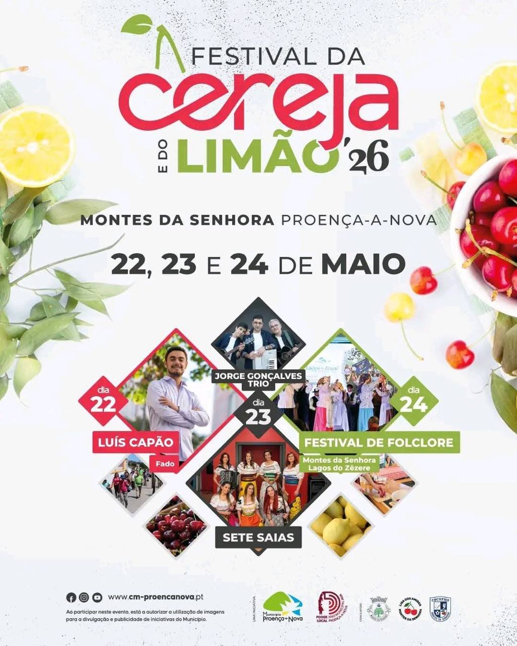 Cartaz Festival da Cereja e do Limão 2026 - Montes da Senhora