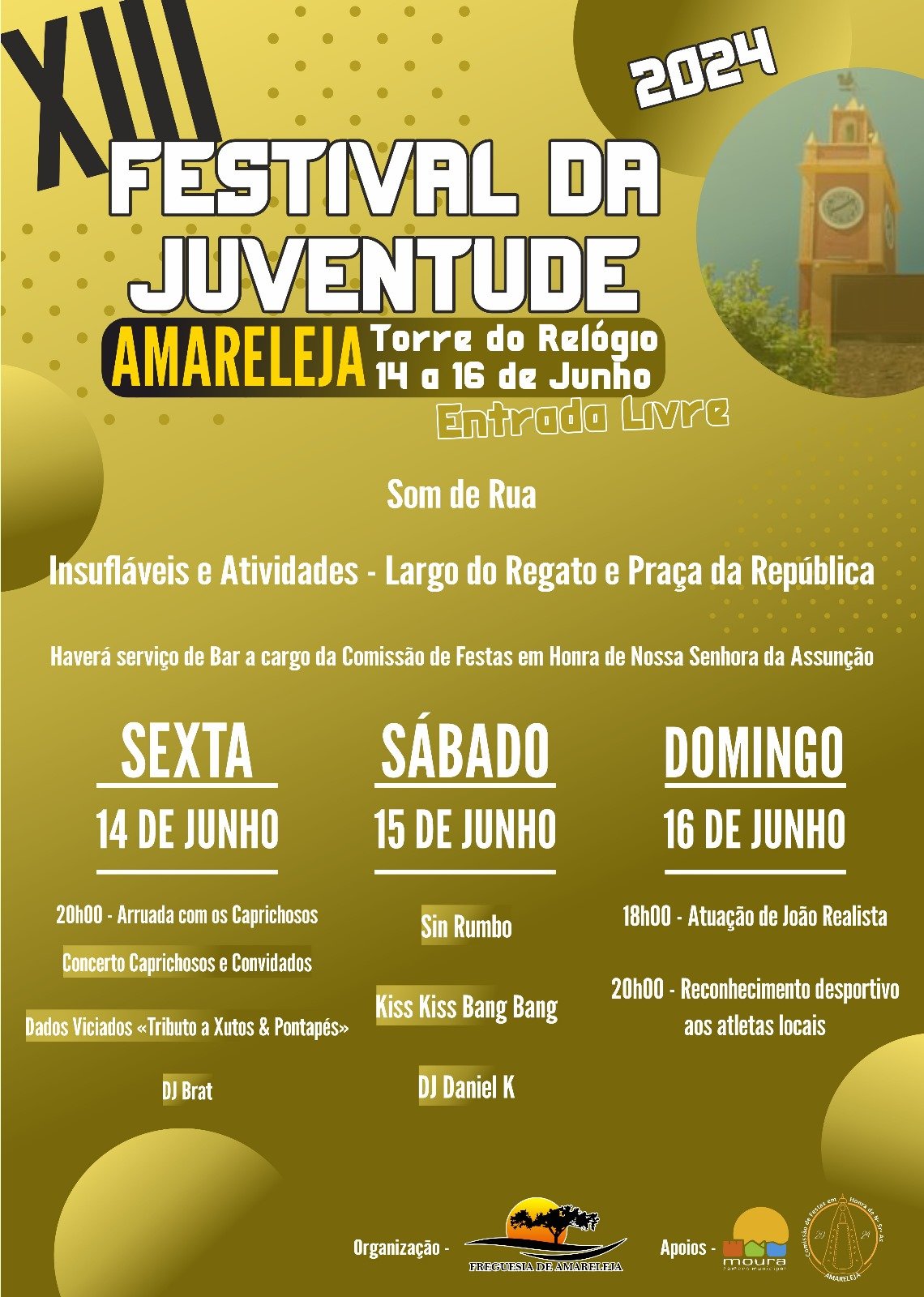 Cartaz Festival da Juventude 2024 - Amareleja
