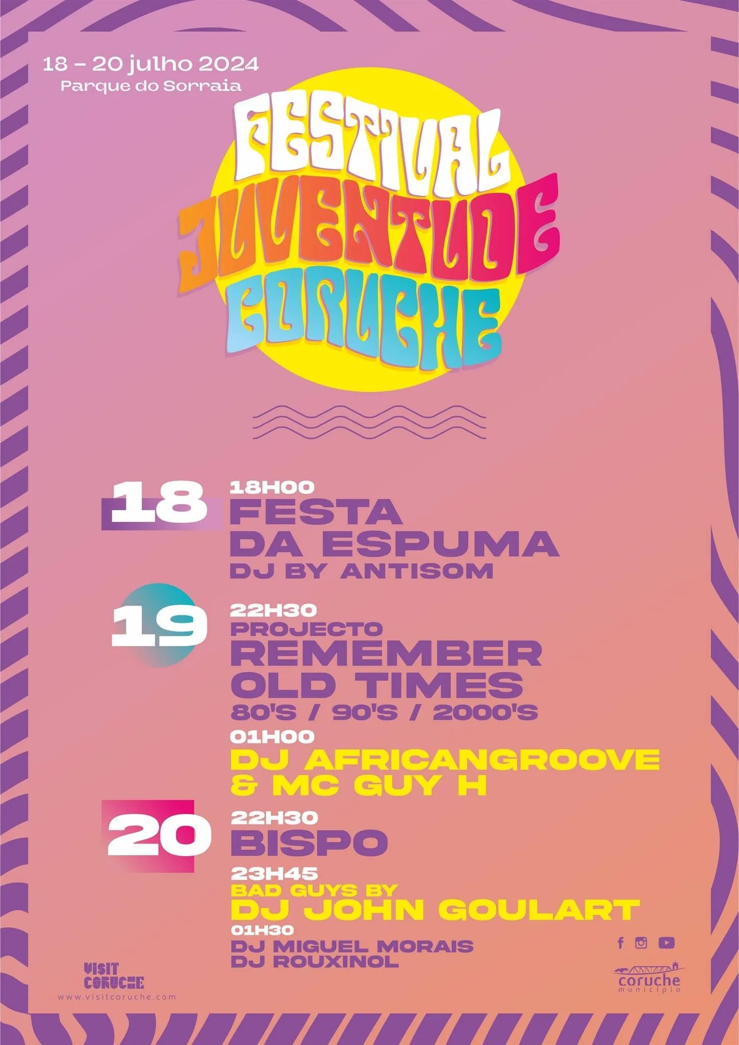Cartaz Festival da Juventude 2024 - Coruche