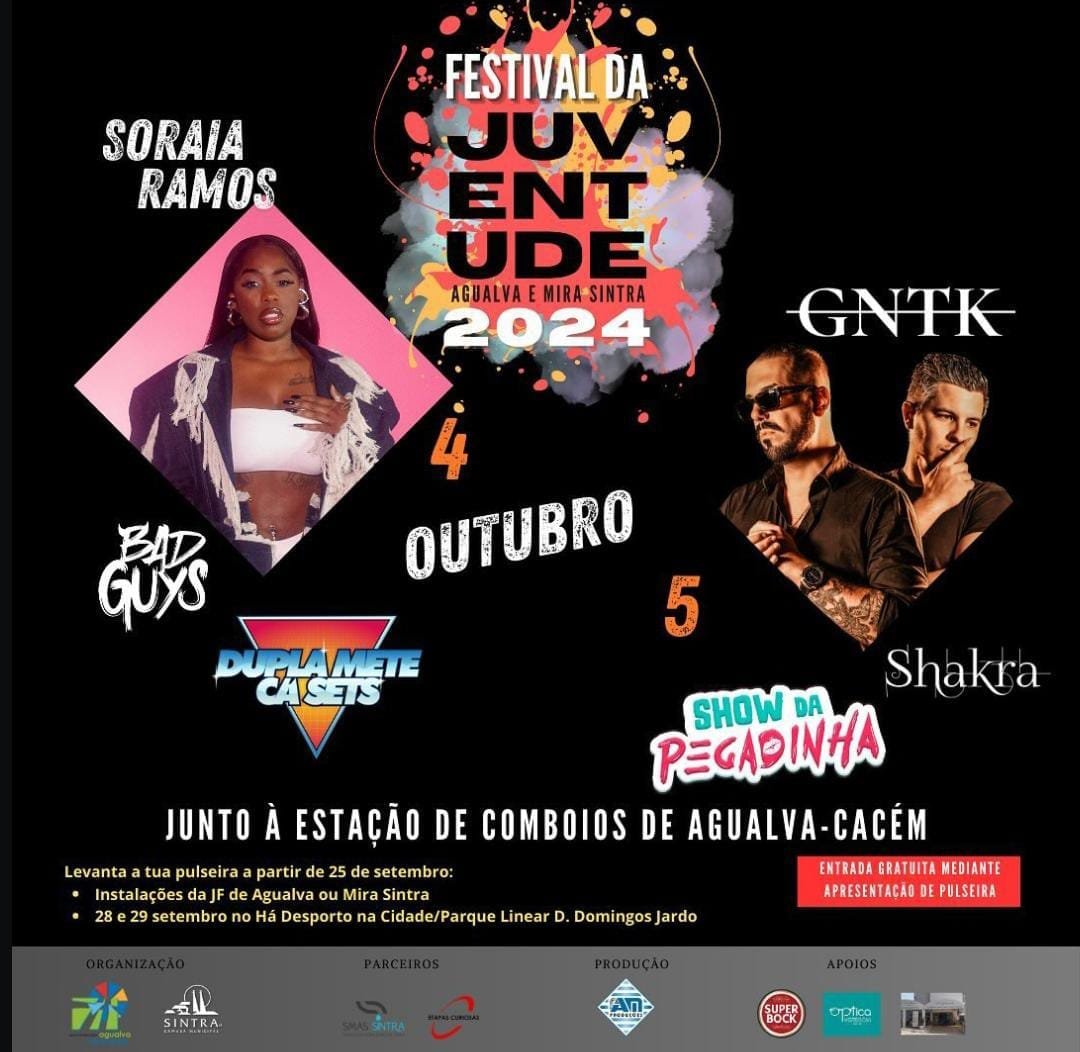 Cartaz Festival da Juventude 2024 - Sintra