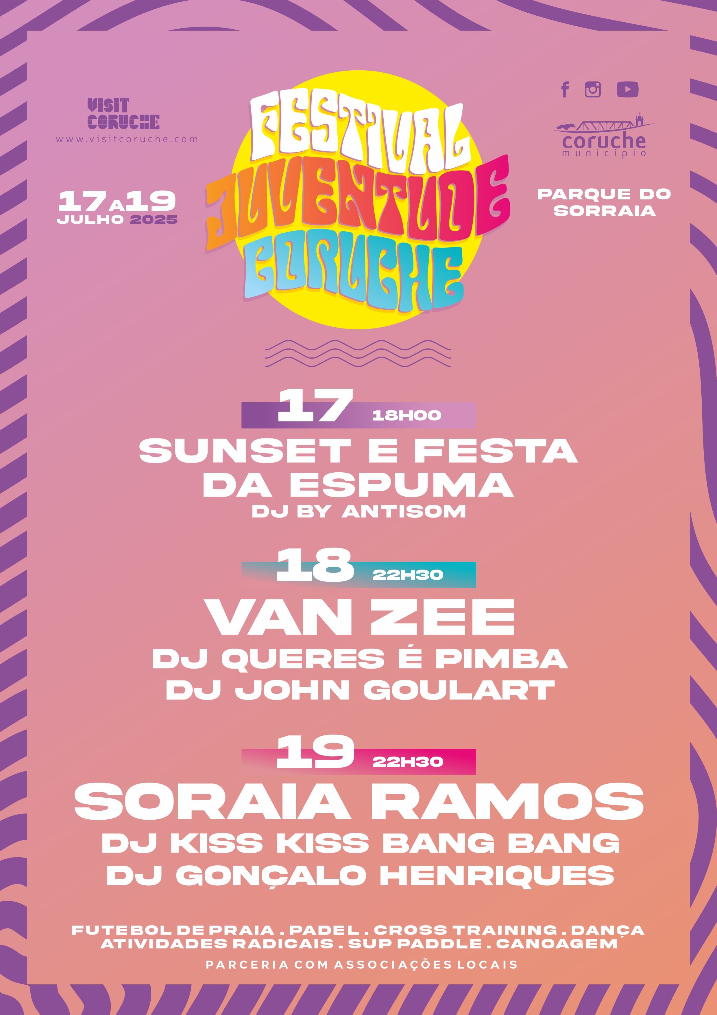 Cartaz Festival da Juventude 2025 - Coruche