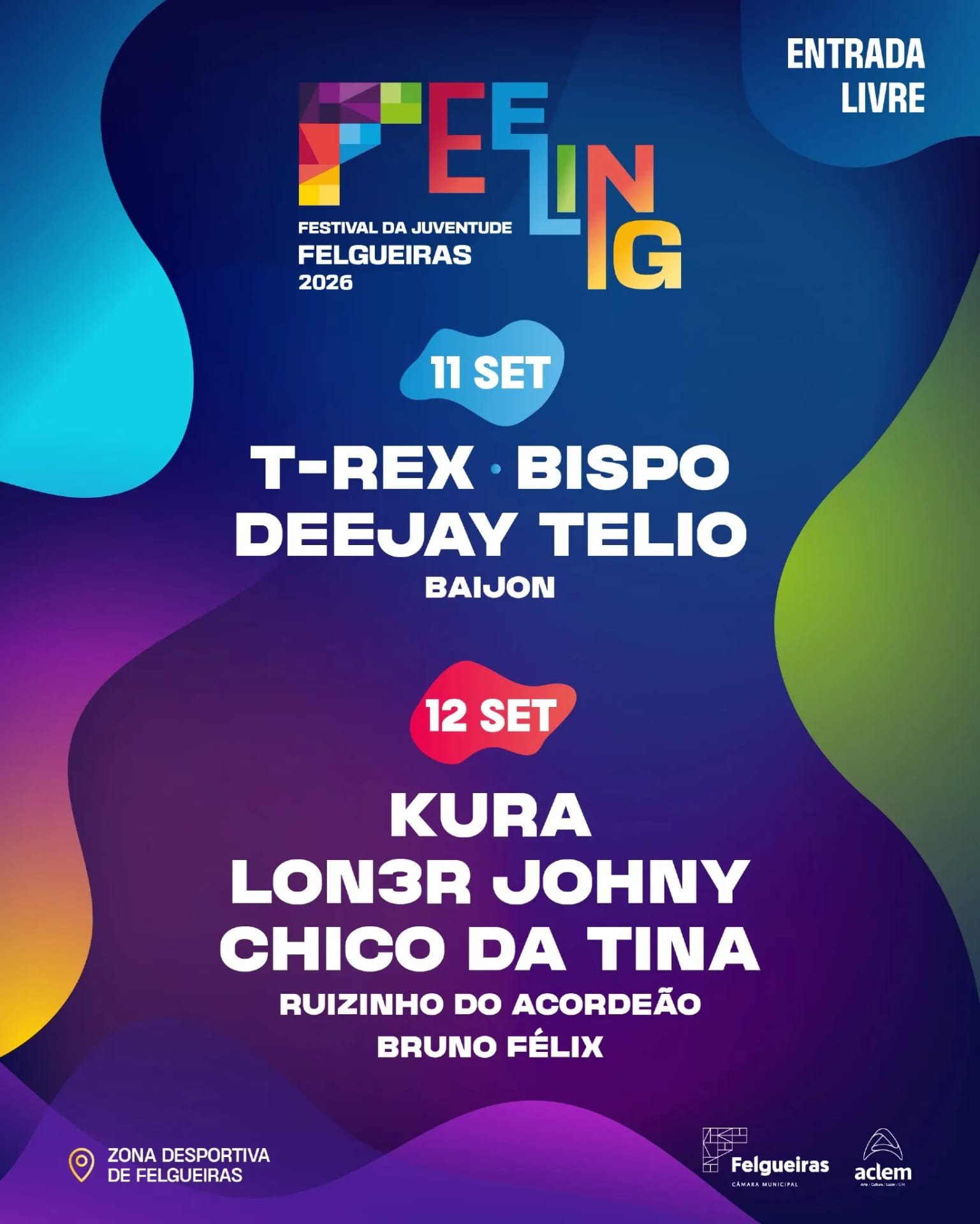 Cartaz Festival da Juventude 2026 - Felgueiras