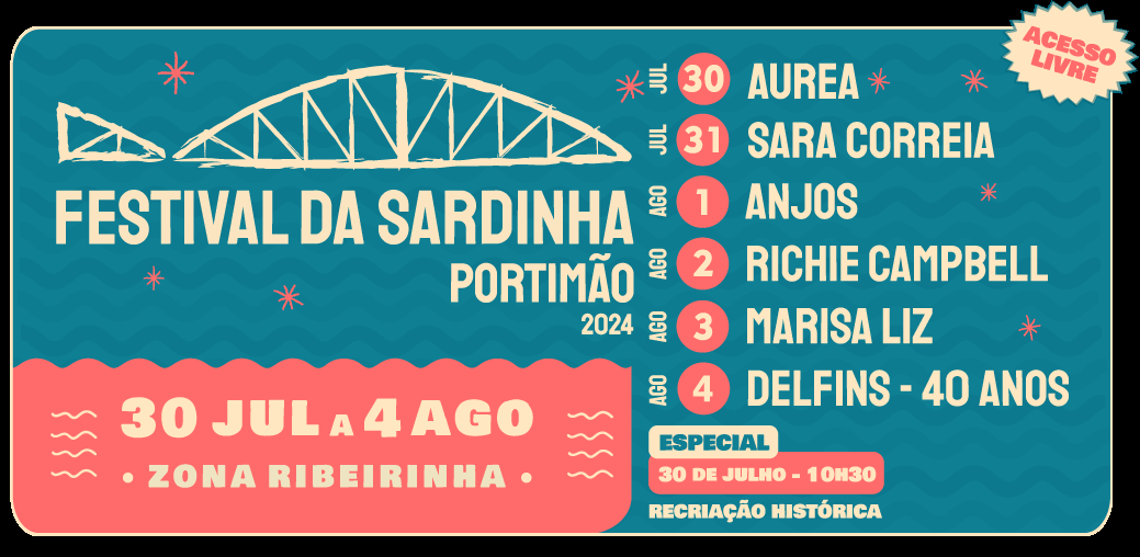 Cartaz Festival da Sardinha 2024 - Portimão