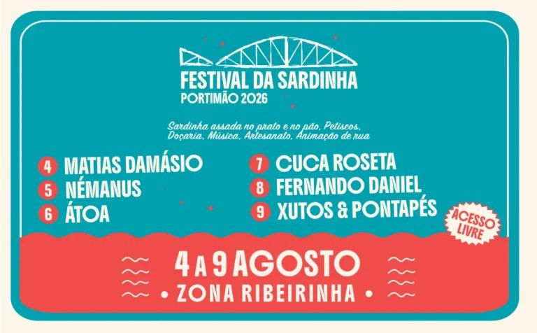 Cartaz Festival da Sardinha 2026 - Portimão
