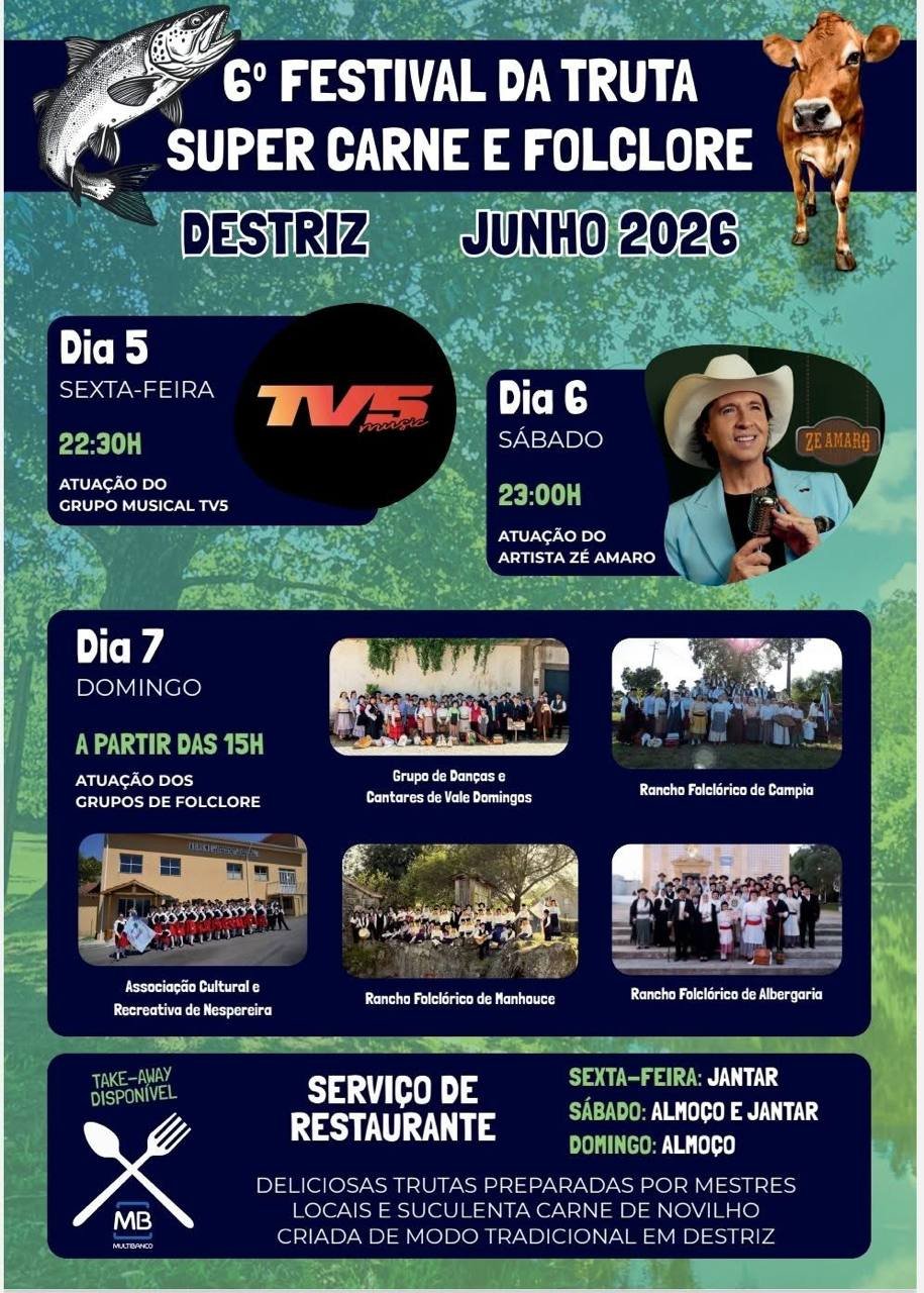 Cartaz Festival da Truta 2026 - Destriz