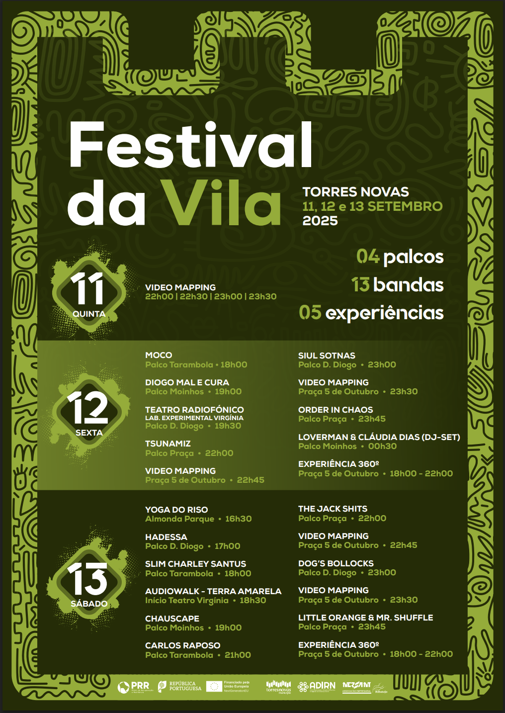 Cartaz Festival da Vila 2025 - Torres Novas