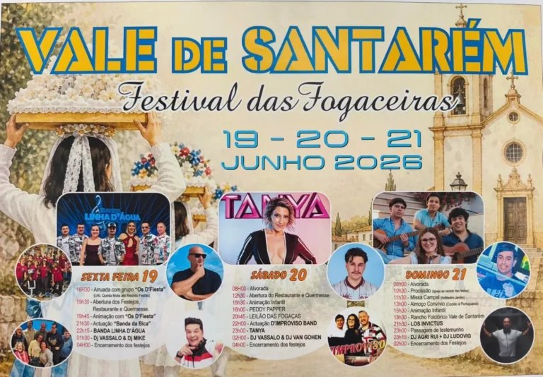 Cartaz Festival das Fogaceiras 2026 - Vale de Santarém
