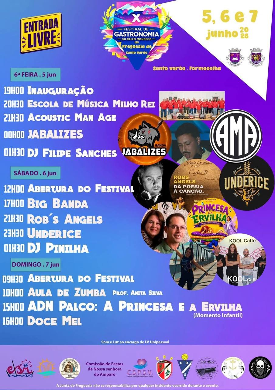 Cartaz Festival de Gastronomia 2026 - Santo Varão