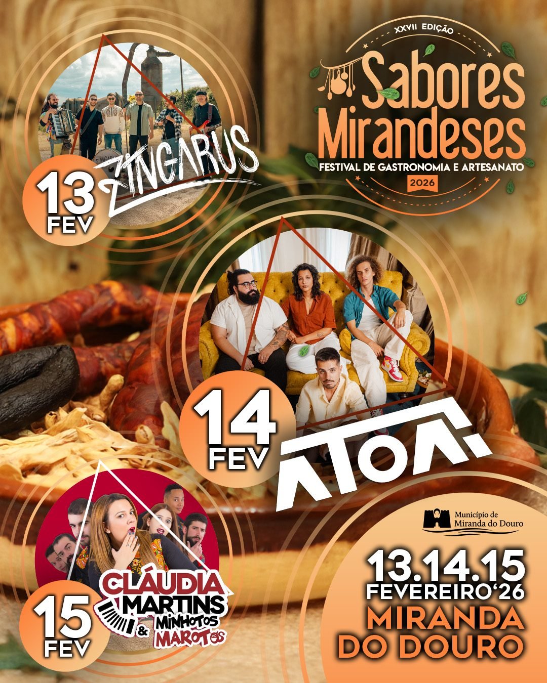 Cartaz Festival de Gastronomia e Artesanato 2026 - Miranda do Douro
