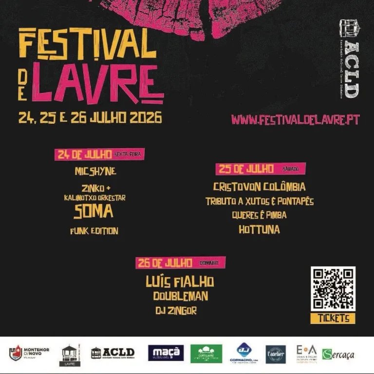 Cartaz Festival de Lavre 2026 - Lavre