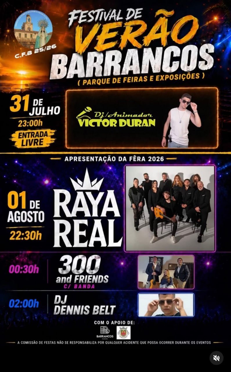 Cartaz Festival de Verão 2026 - Barrancos