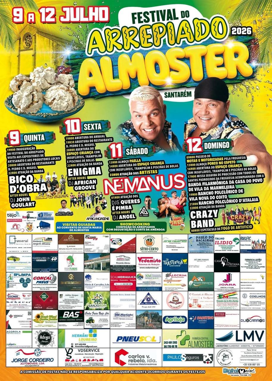 Cartaz Festival do Arrepiado 2026 - Almoster