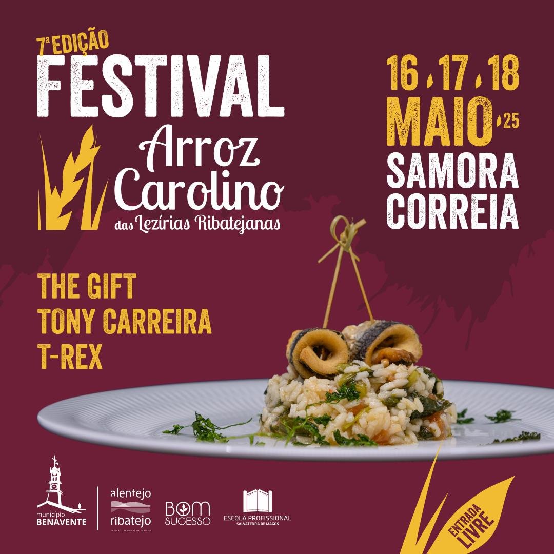 Cartaz Festival do Arroz Carolino 2025 - Samora Correia