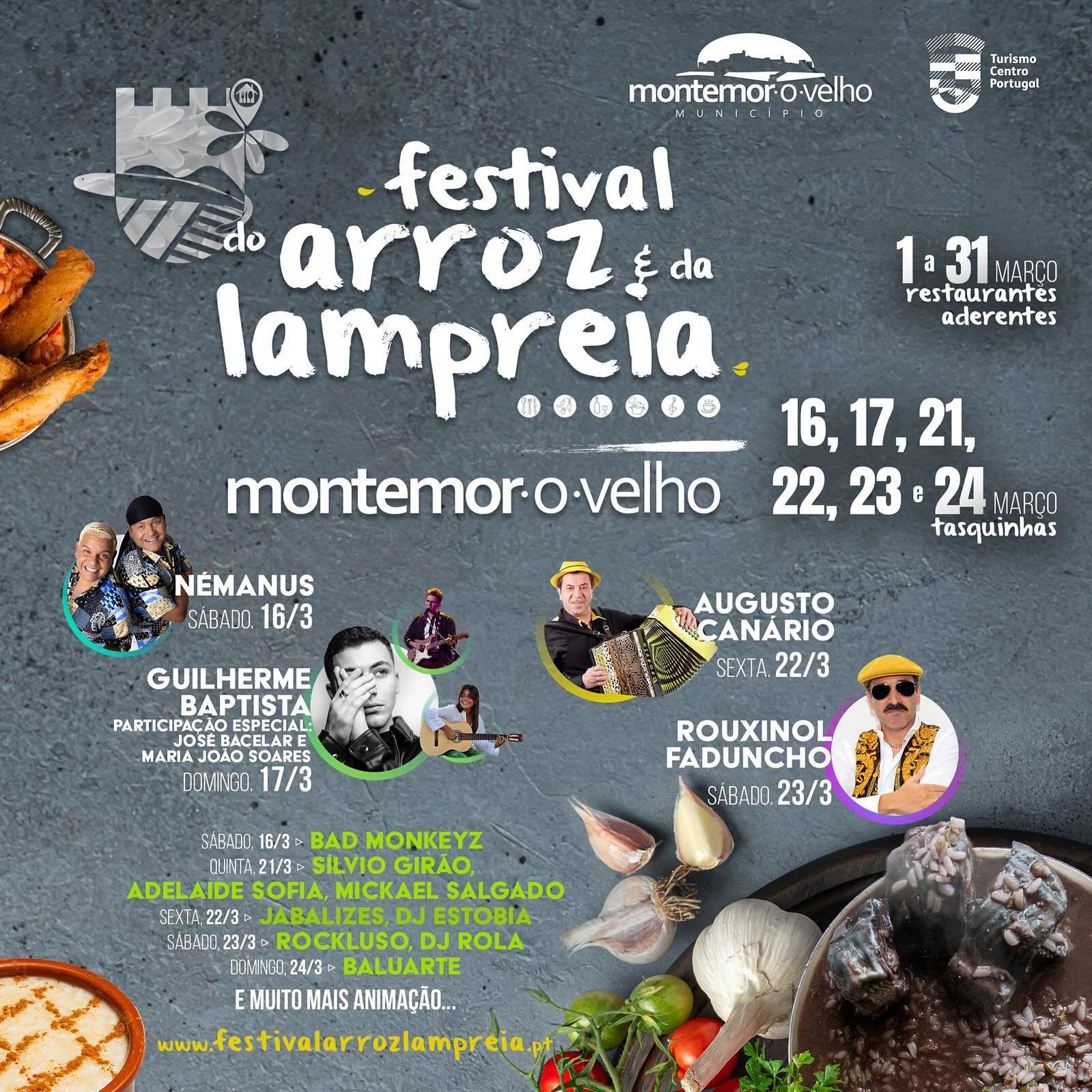 Cartaz Festival do Arroz e da Lampreia 2024 - Montemor o Velho