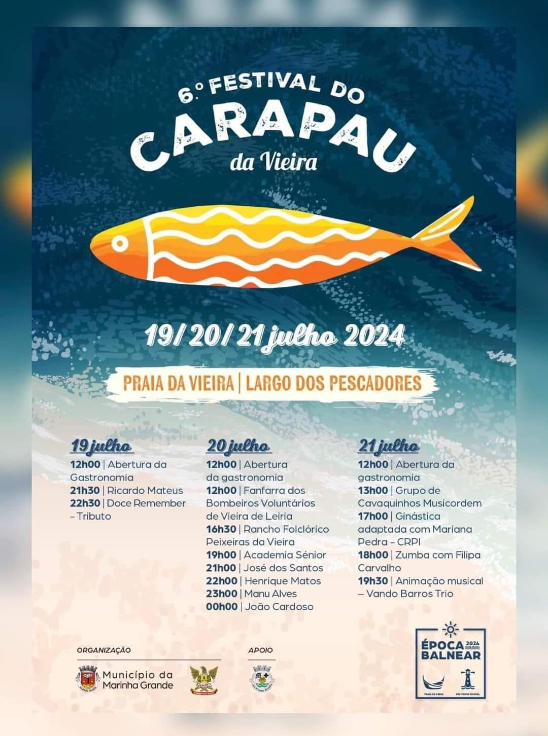 Cartaz Festival do Carapau 2024 - Vieira de Leiria