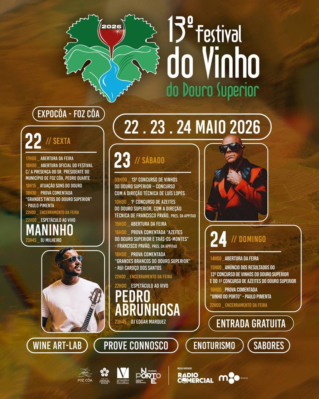 Cartaz Festival do Vinho 2026 - Foz Côa