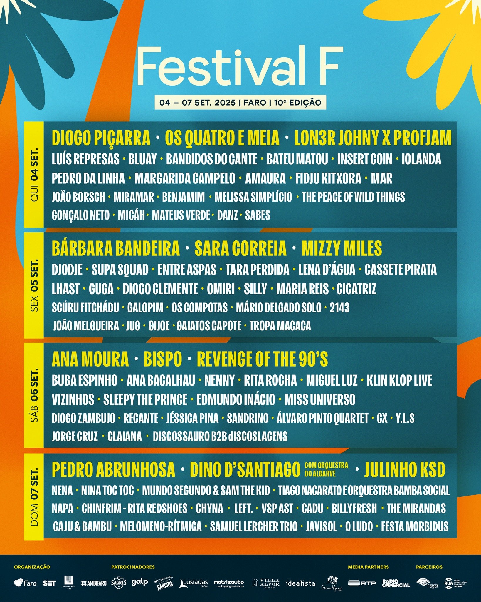 Cartaz Festival F 2025 - Faro