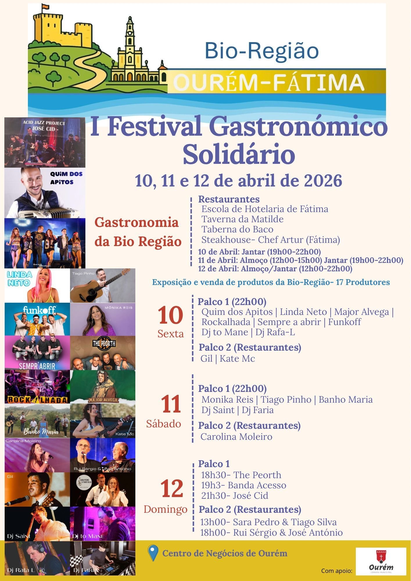 Cartaz Festival Gastronómico Solidário 2026 - Ourém