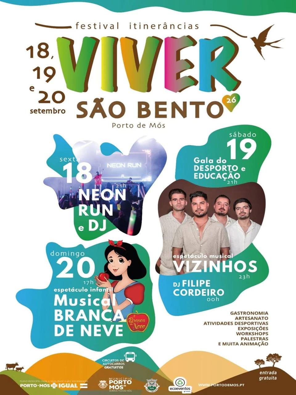 Cartaz Festival Itinerâncias Viver São Bento 2026 - Porto de Mós