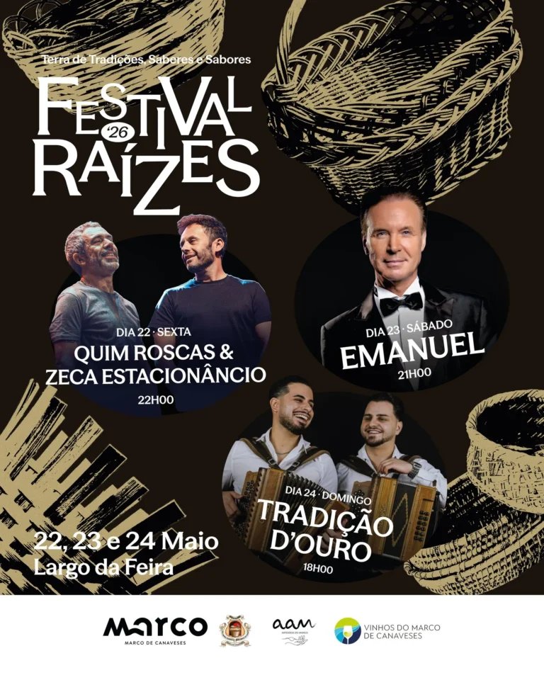 Cartaz Festival Raízes 2026 - Marco de Canaveses