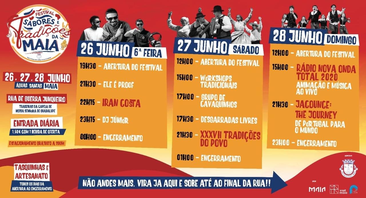 Cartaz Festival Sabores e Tradições da Maia 2026 - Águas Santas