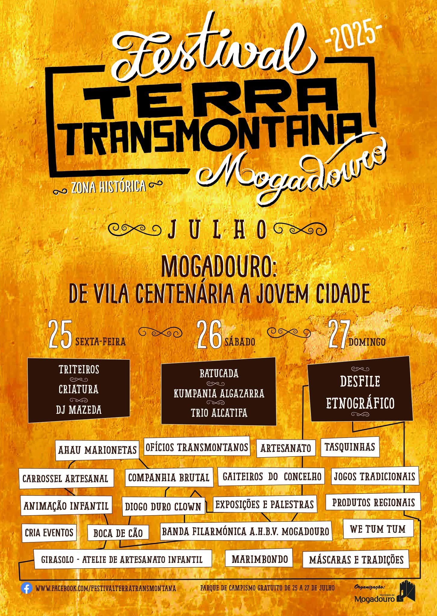 Cartaz Festival Terra Transmontana 2025 - Mogadouro