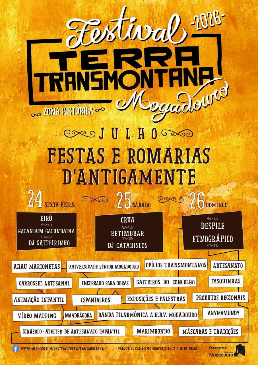 Cartaz Festival Terra Transmontana 2026 - Mogadouro